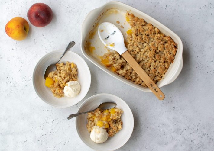 peach crumble