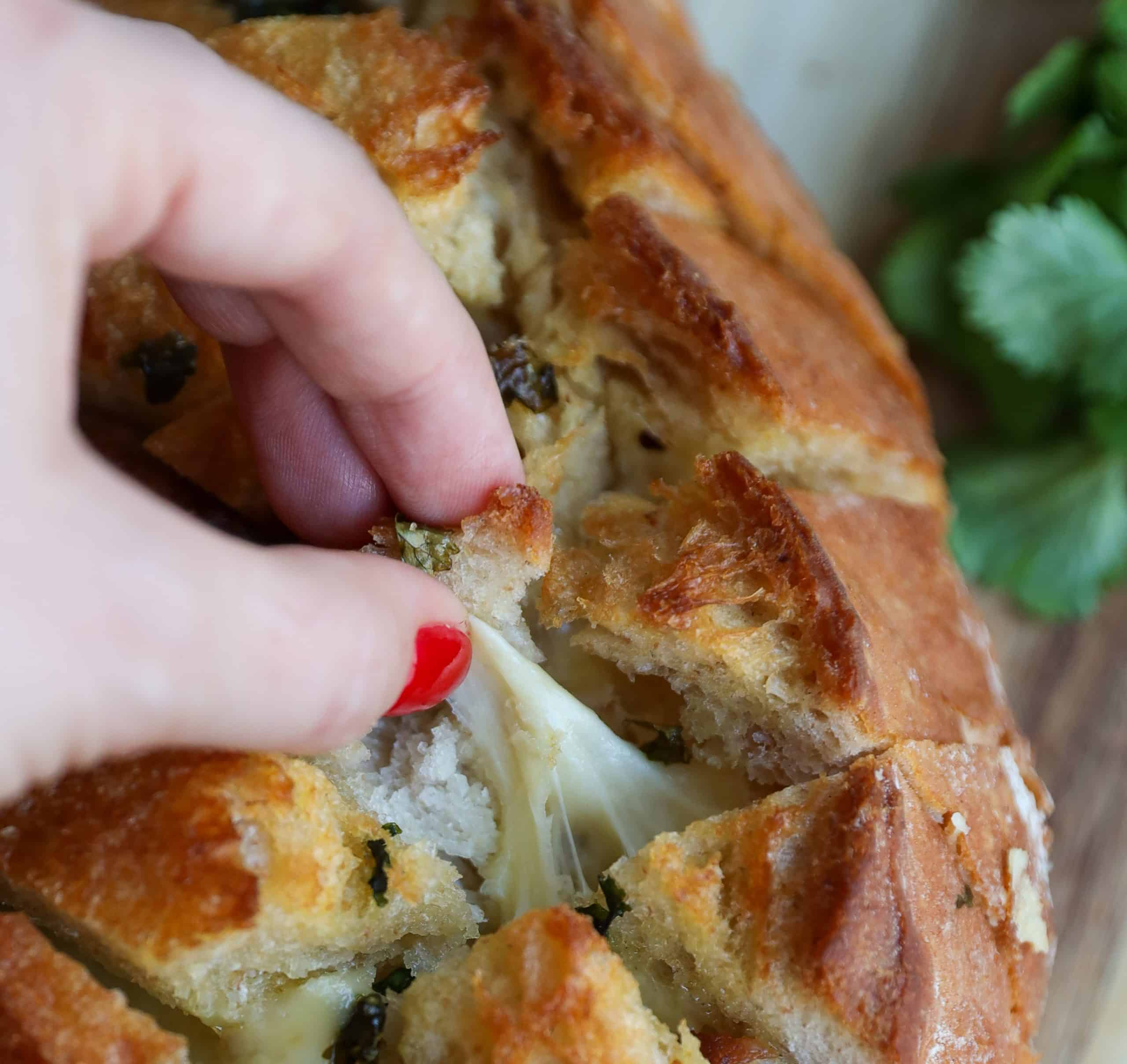 Cheese pull-apart bread